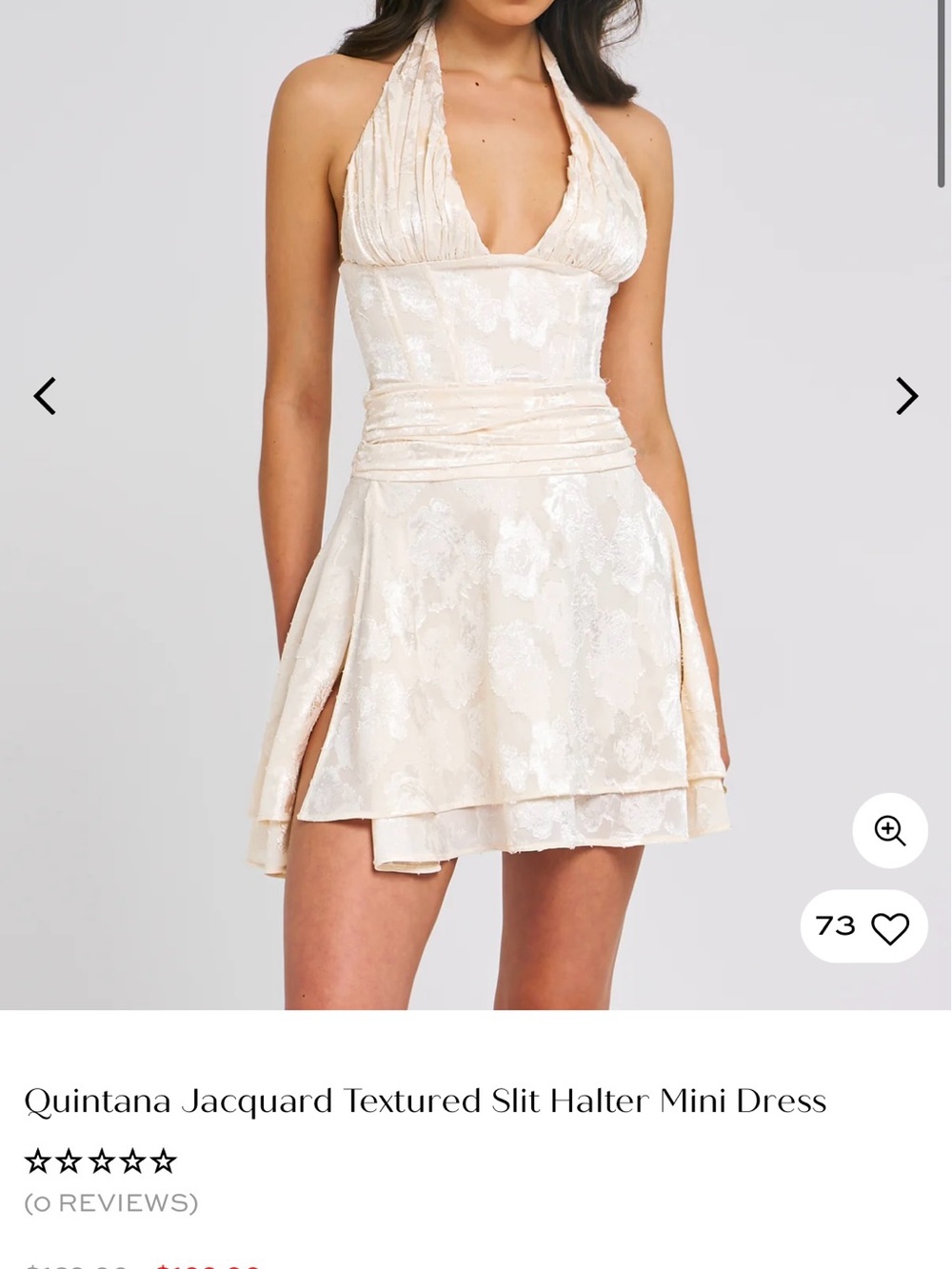 Miss Circle White Floral halter Skater Dress